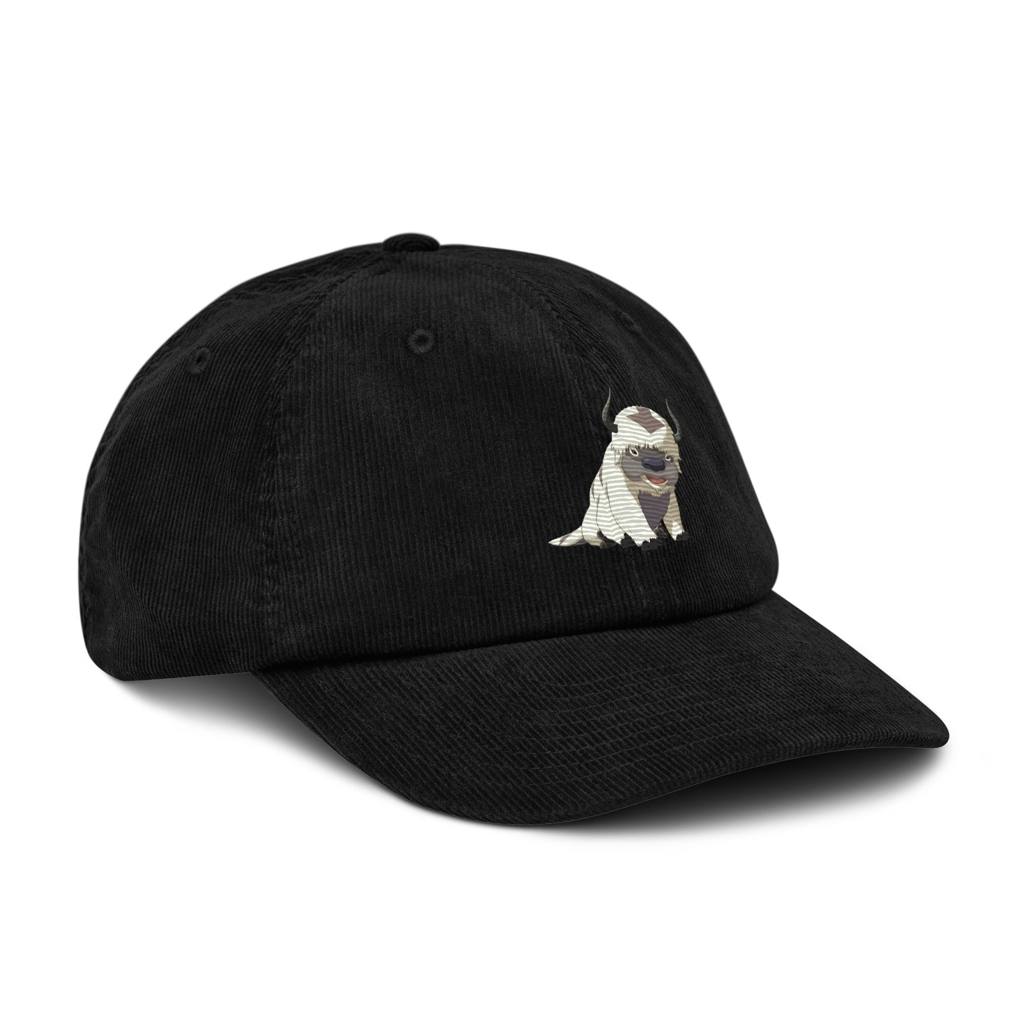 Appa Cap in Schwarz – schräge Vorderansicht