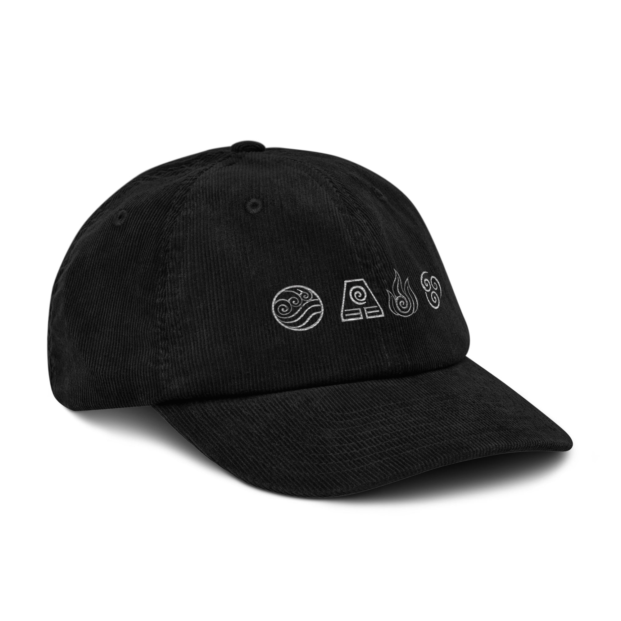 Elements Cap in Schwarz – schräge Vorderansicht