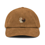 Schildkrötenente Cap in Camel – Vorderansicht