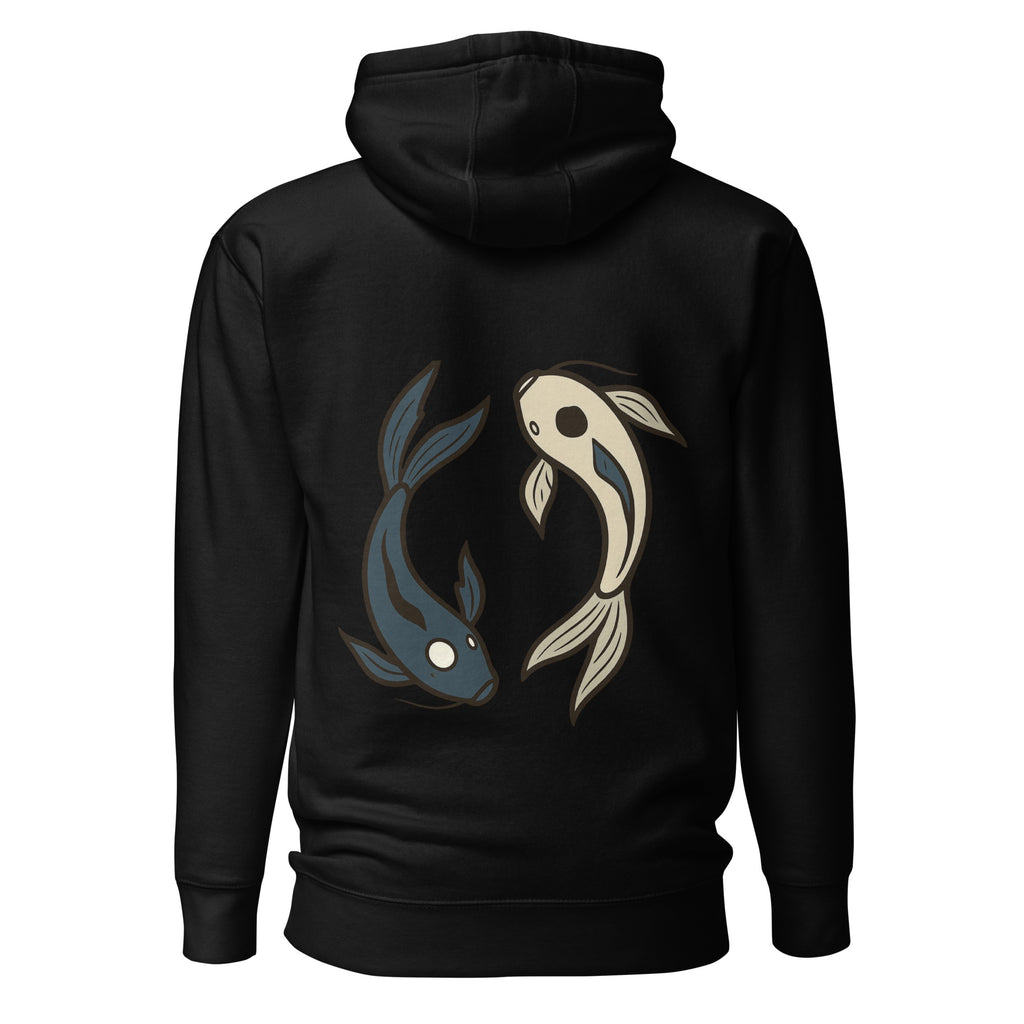 Tui und La Hoodie in Schwarz – Rückansicht
