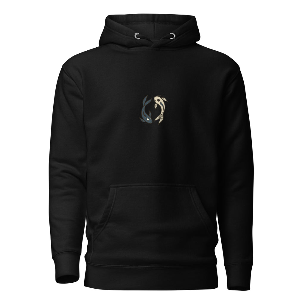 Tui und La Hoodie in Schwarz – Vorderansicht