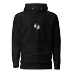 Appa Hoodie in Schwarz – Vorderansicht