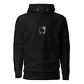 Tui und La Hoodie - Minimal in Schwarz – Vorderansicht