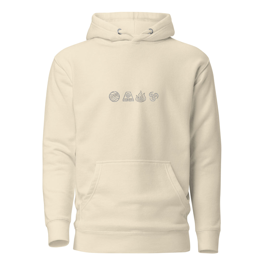 Elements Hoodie in Bone – Vorderansicht