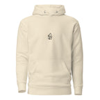 Appa sketch Hoodie in Bone – Vorderansicht