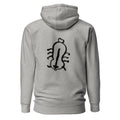 Appa sketch Hoodie in Carbon Grey – Rückansicht