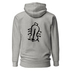 Appa sketch Hoodie in Carbon Grey – Rückansicht