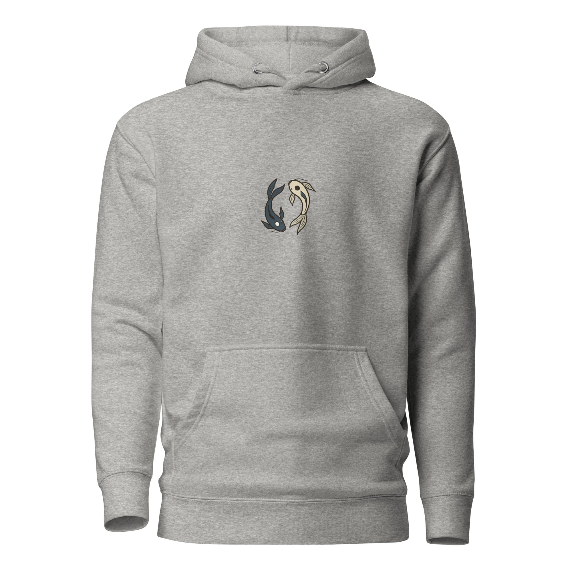 Tui und La Hoodie in Carbon Grey – Vorderansicht