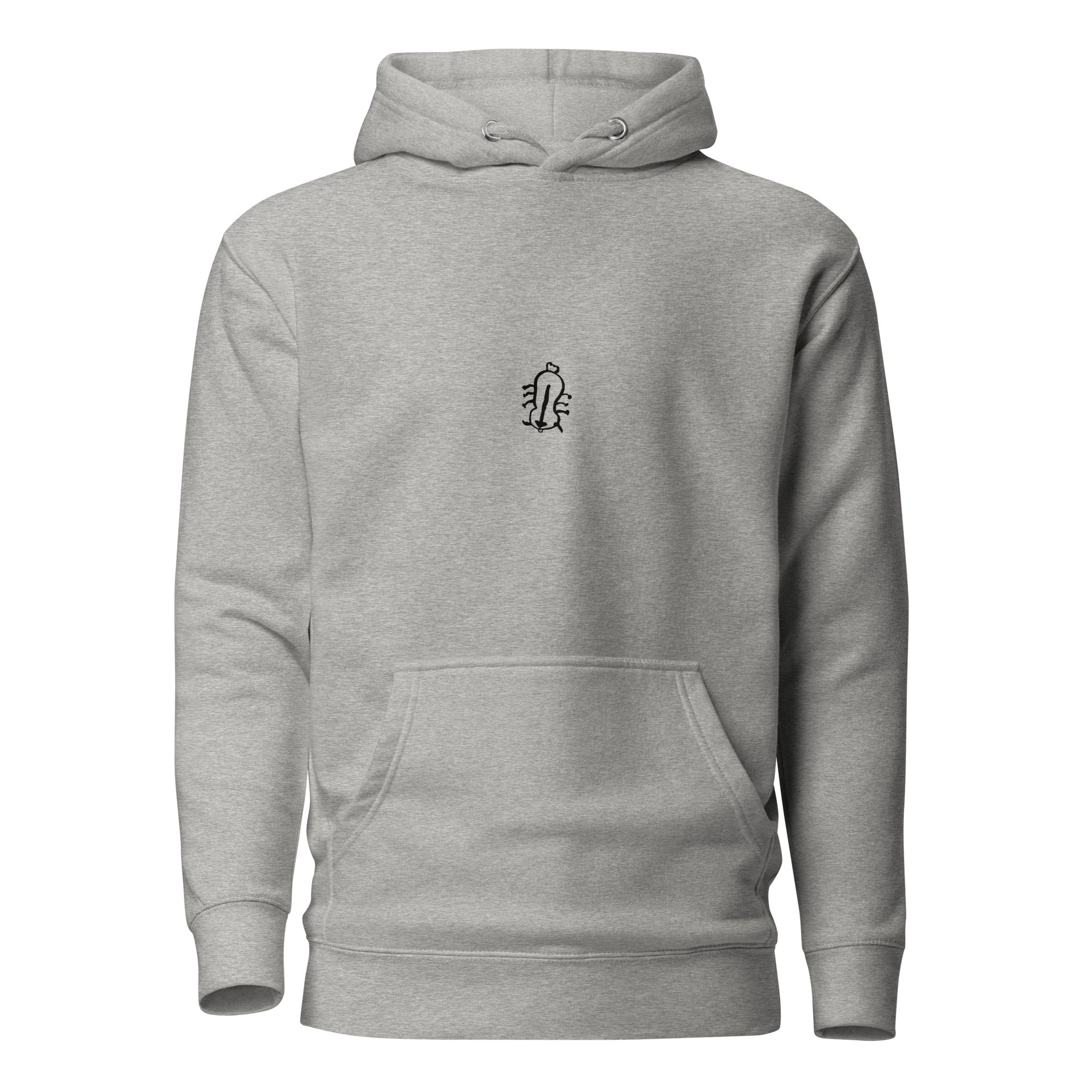 Appa sketch Hoodie in Carbon Grey – Vorderansicht