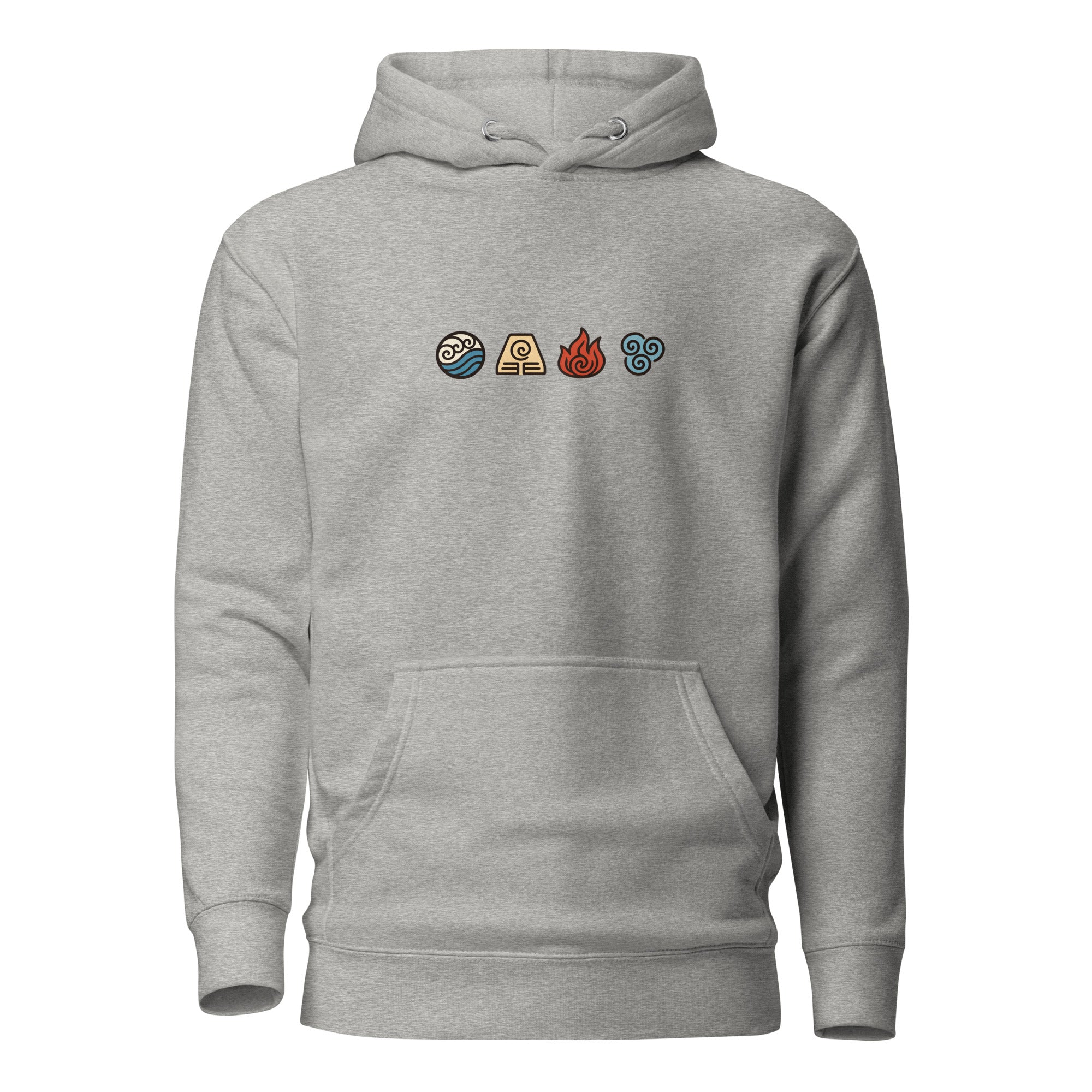 Elements Carton Hoodie in Carbon Grey – Vorderansicht