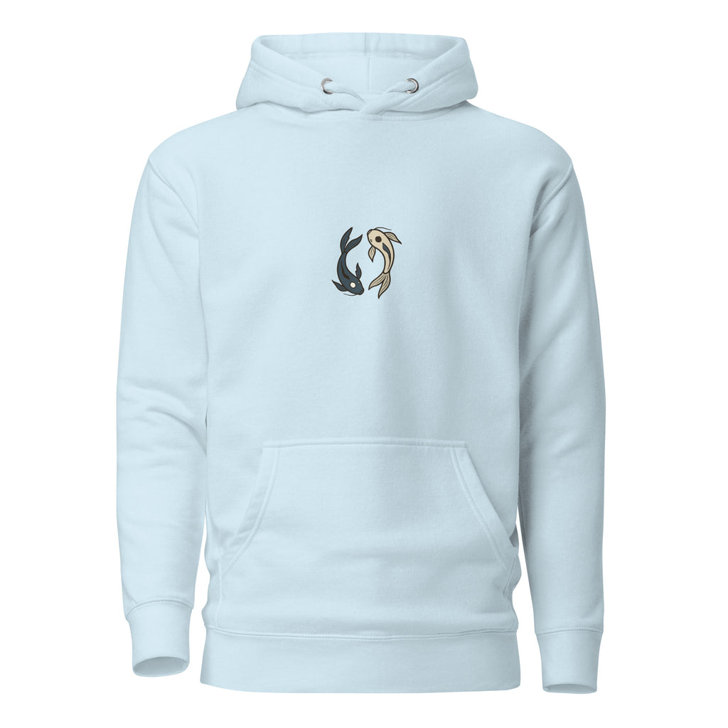 Tui und La Hoodie in Sky Blue – Vorderansicht