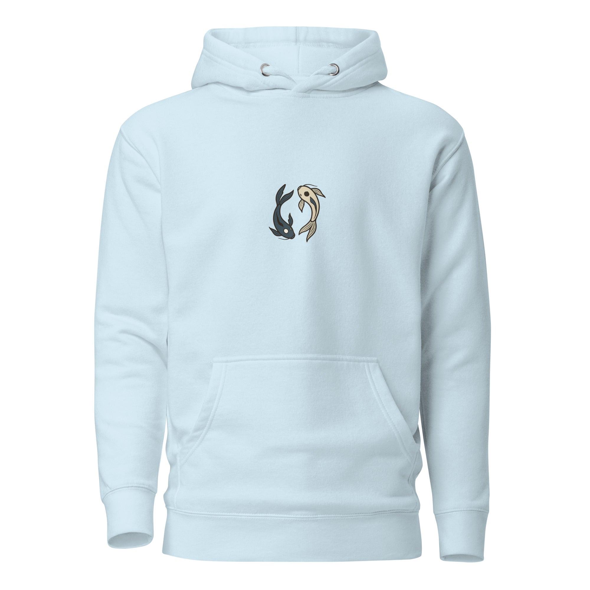 Tui und La Hoodie in Sky Blue – Vorderansicht