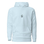 Appa sketch Hoodie in Sky Blue – Vorderansicht