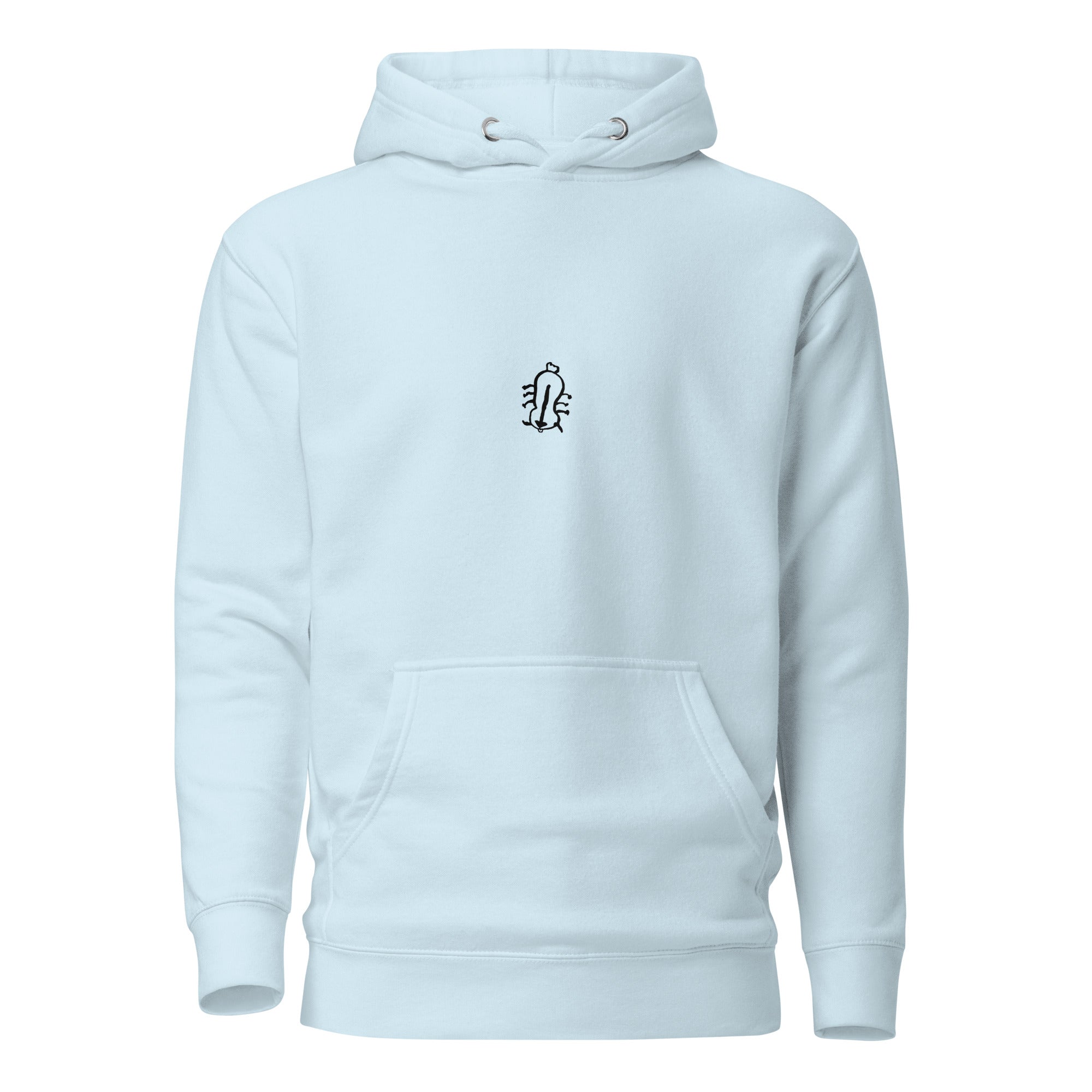Appa sketch Hoodie in Sky Blue – Vorderansicht