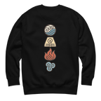 Elements Carton Sweatshirt in Schwarz – Rückenansicht