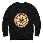 Lotus Sweatshirt in Schwarz – Rückansicht