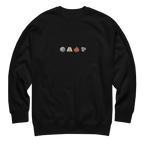 Elements Carton Sweatshirt in Schwarz – Vorderansicht