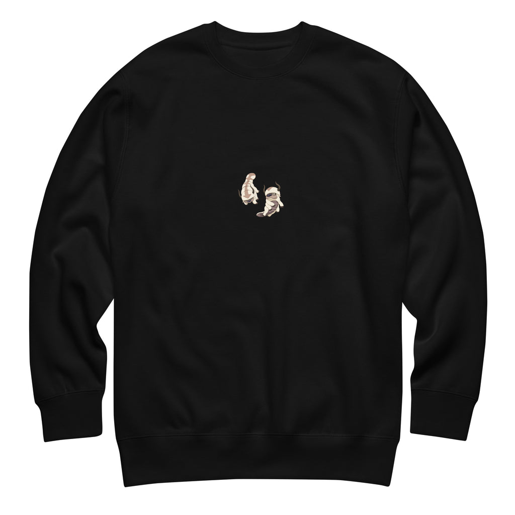 Appa Sweatshirt in Schwarz – Vorderansicht