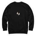 Appa Sweatshirt - Minimal in Schwarz – Vorderansicht