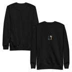 Tui und La Sweatshirt - Minimal in Schwarz – Vorder- und Rückansicht