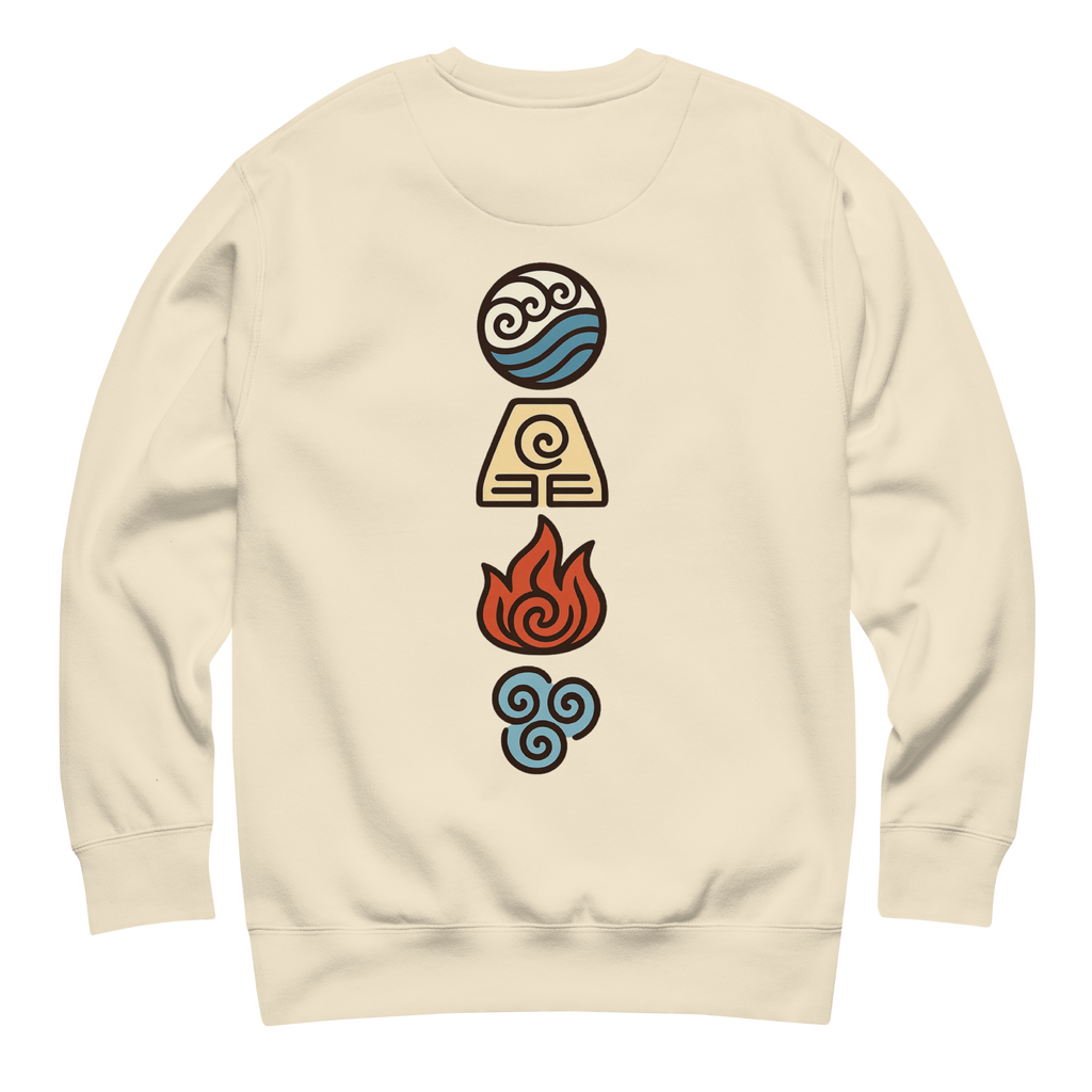 Elements Carton Sweatshirt in Bone – Rückenansicht
