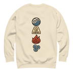 Elements Carton Sweatshirt in Bone – Rückenansicht