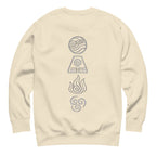 Elements Sweatshirt in Bone – Rückansicht