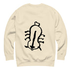 Appa sketch Sweatshirt in Bone – Rückansicht