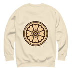 Lotus Sweatshirt in Bone – Rückansicht