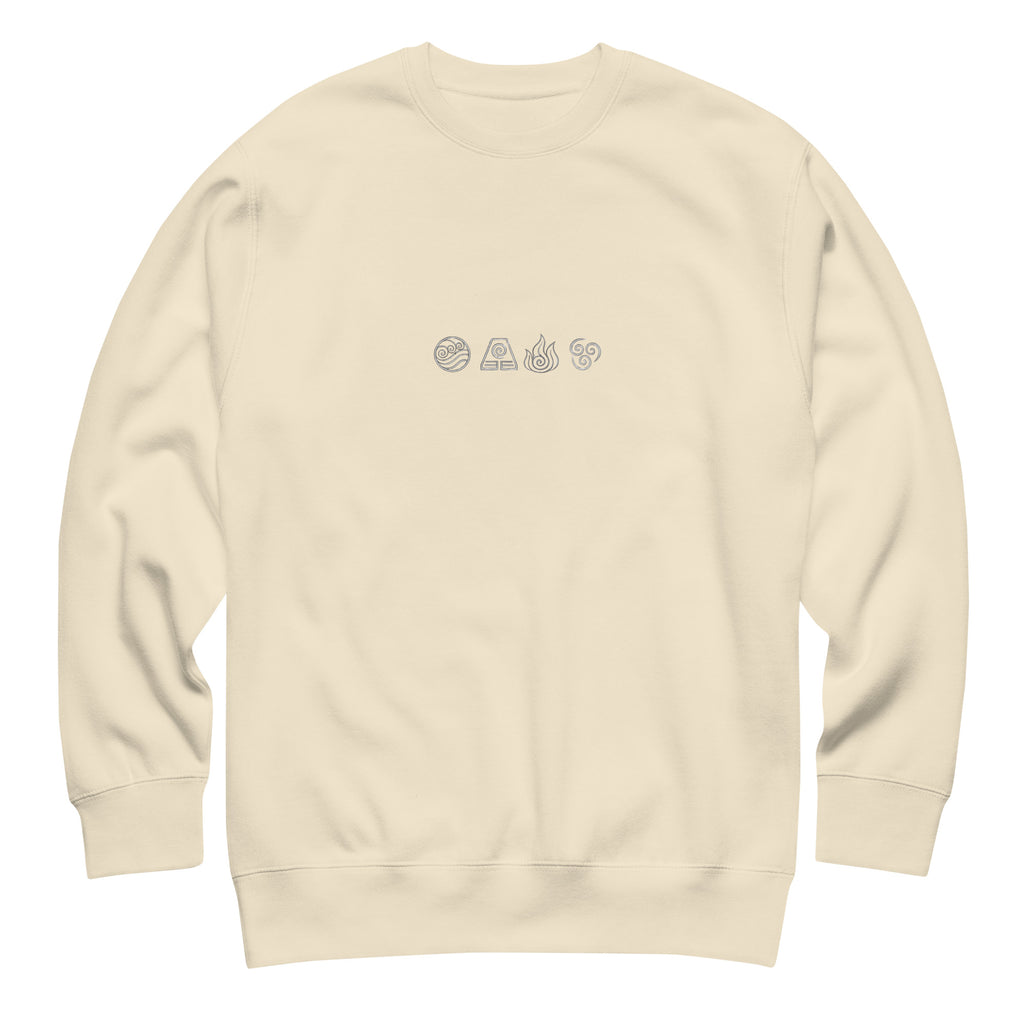 Elements Sweatshirt in Bone – Vorderansicht