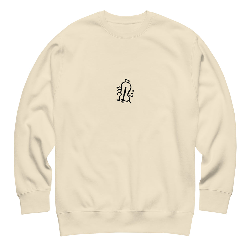Appa sketch Sweatshirt in Bone – Vorderansicht