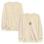Appa sketch Sweatshirt - Minimal in Bone – Vorder- und Rückansicht