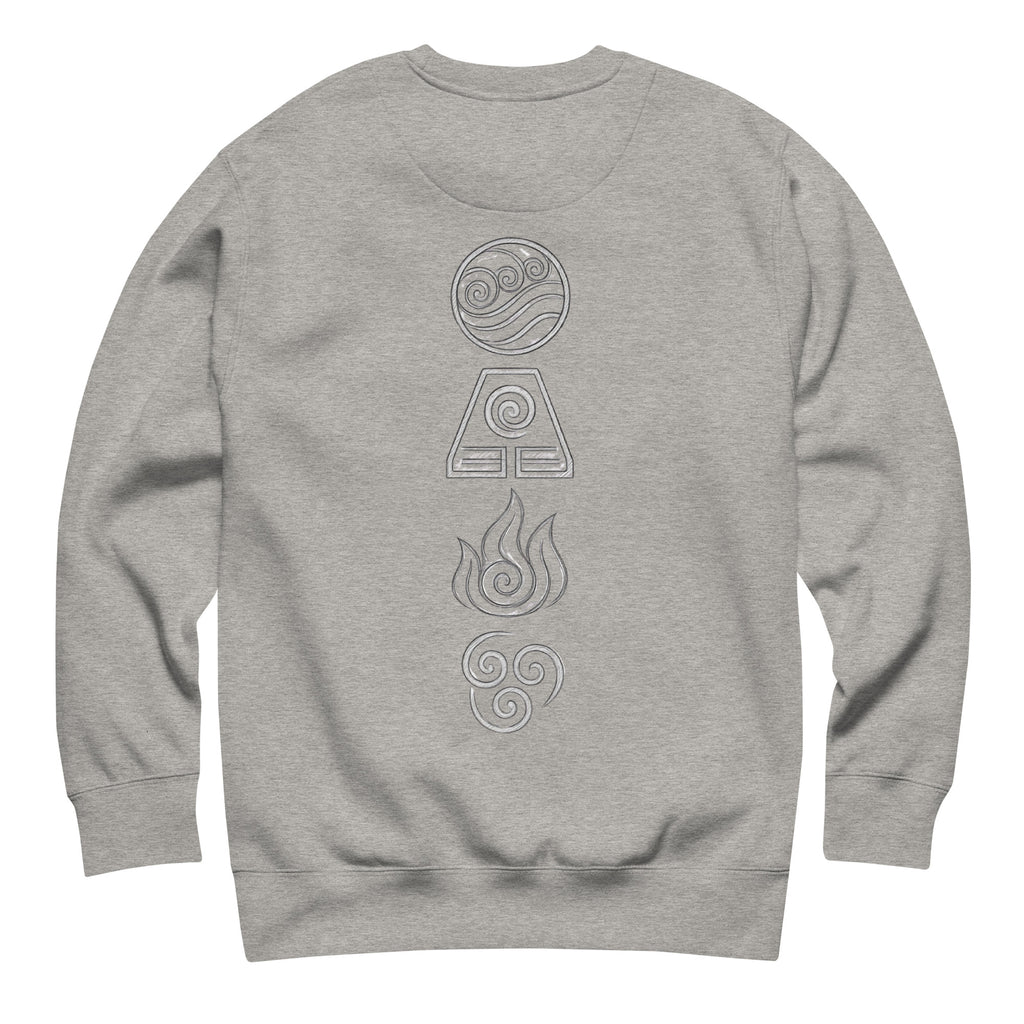 Elements Sweatshirt in Carbon Grey – Rückansicht