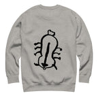 Appa sketch Sweatshirt in Carbon Grey – Rückansicht