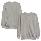 Appa Sweatshirt - Minimal in Carbon Grey – Vorder- und Rückansicht