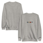 Elements Carton Sweatshirt - Minimal in Carbon Grey – Vorder- und Rückansicht