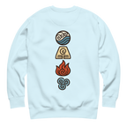 Elements Carton Sweatshirt in Sky Blue – Rückenansicht