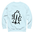Appa sketch Sweatshirt in Sky Blue – Rückansicht