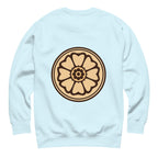 Lotus Sweatshirt in Sky Blue – Rückansicht