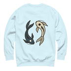 Tui und La Sweatshirt in Sky Blue – Rückansicht
