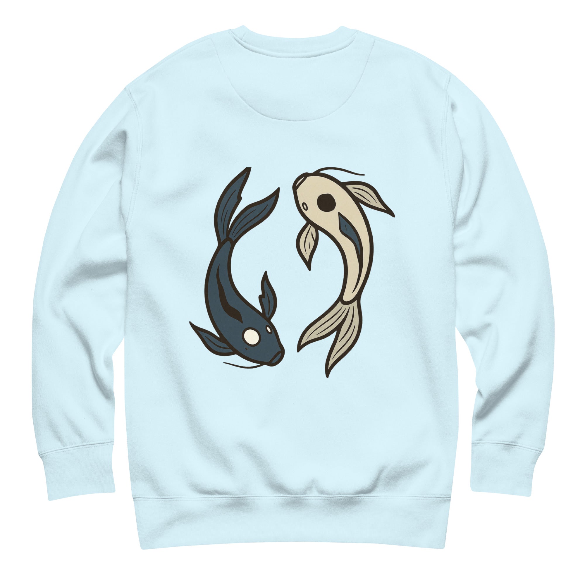 Tui und La Sweatshirt in Sky Blue – Rückansicht