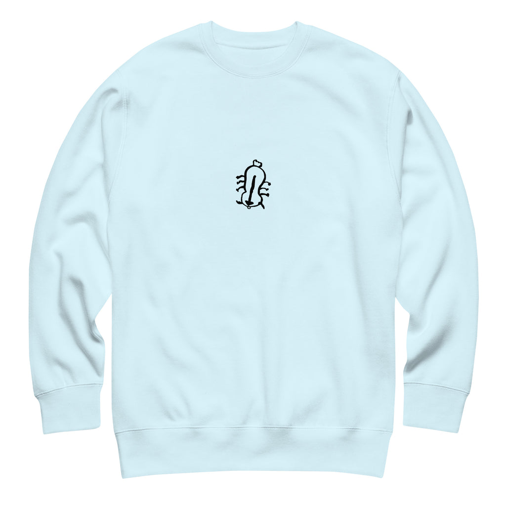 Appa sketch Sweatshirt in Sky Blue – Vorderansicht