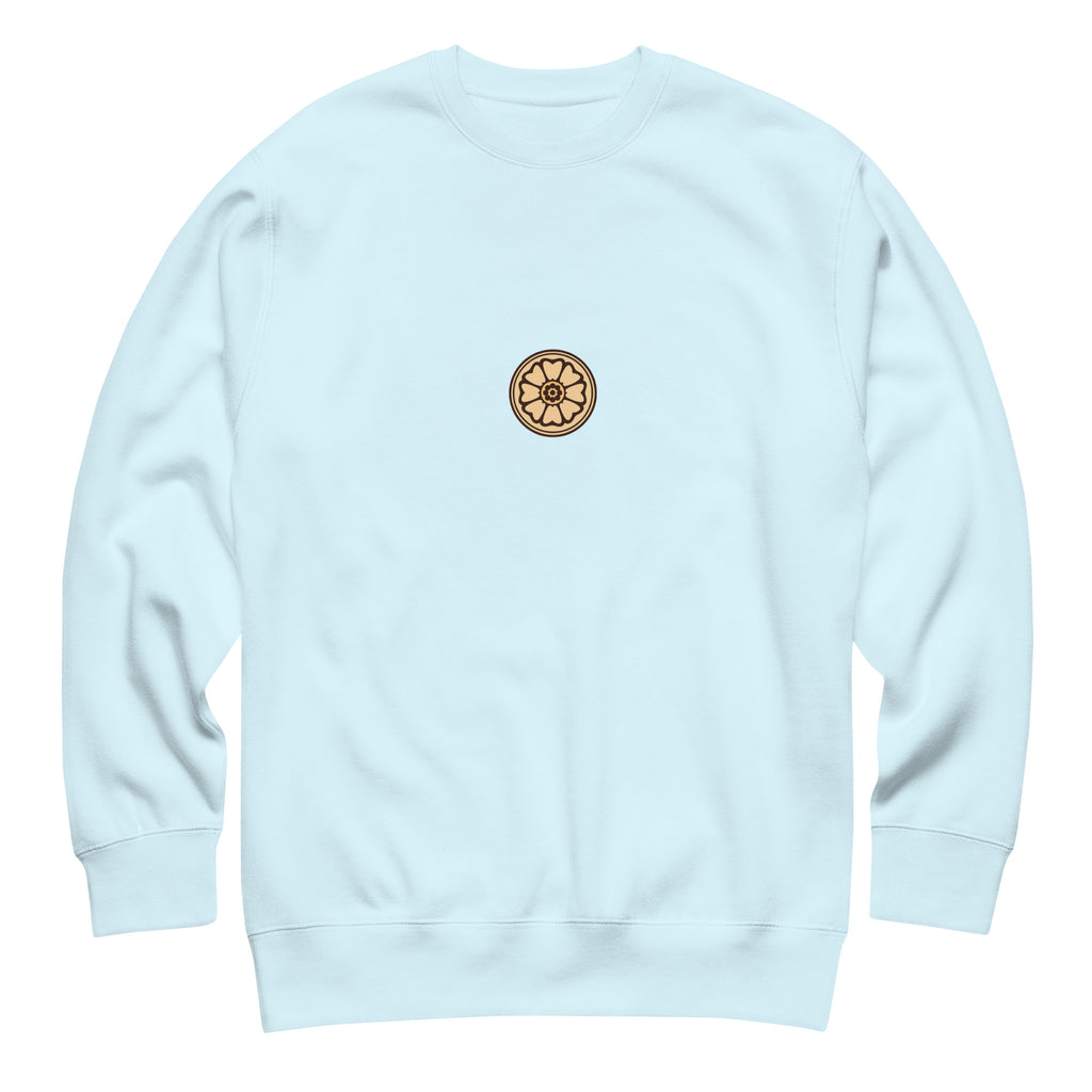 Lotus Sweatshirt in Sky Blue – Vorderansicht