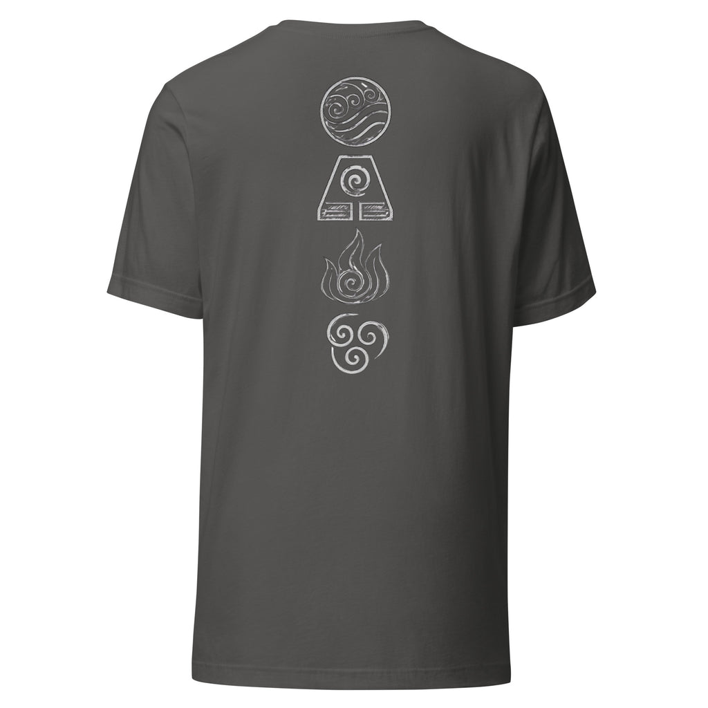 Elements Shirt in Asphalt – Rückansicht