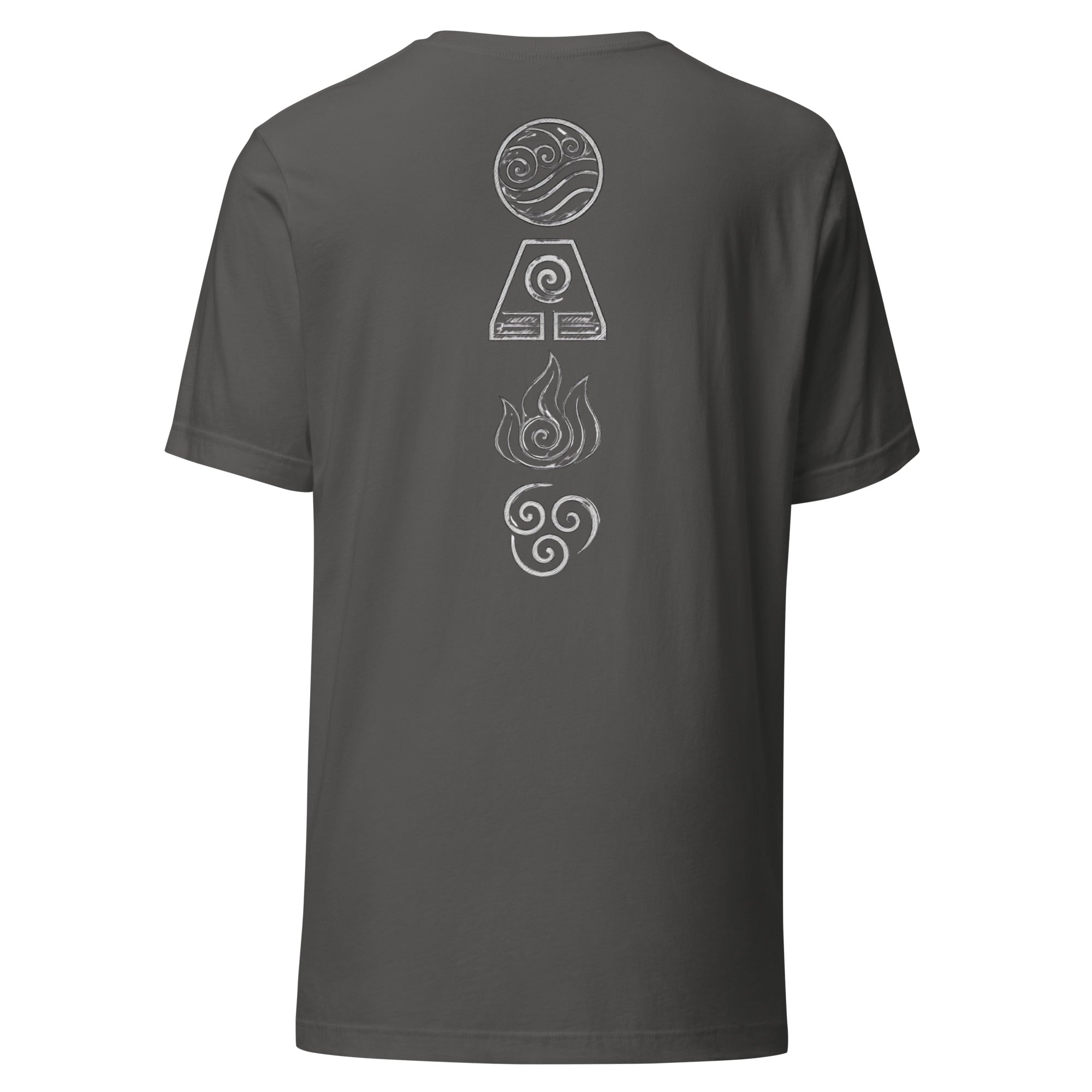 Elements Shirt in Asphalt – Rückansicht