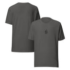 Appa sketch Shirt - Minimal in Asphalt – Vorder- und Rückansicht