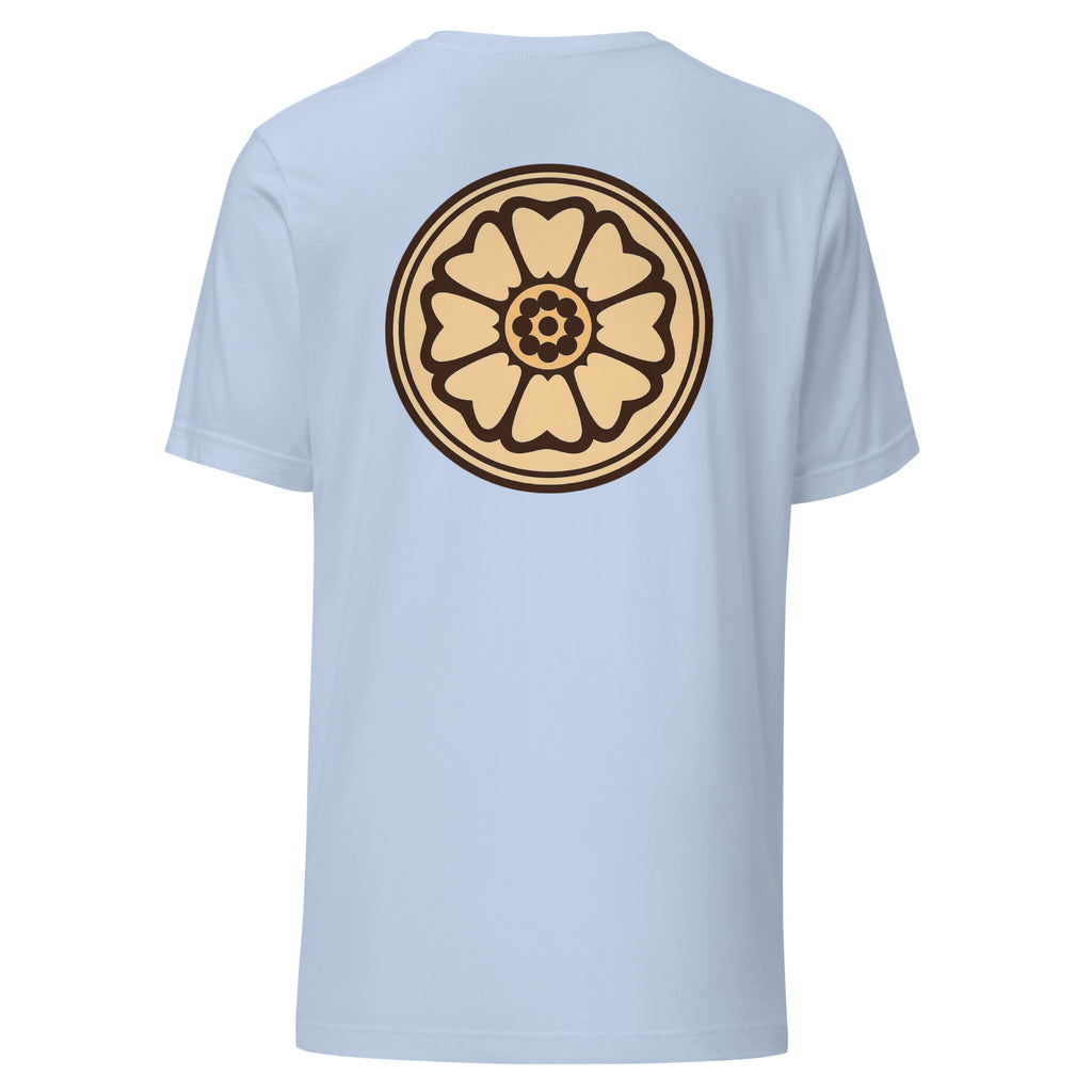 Lotus Shirt in Baby Blue – Rückansicht