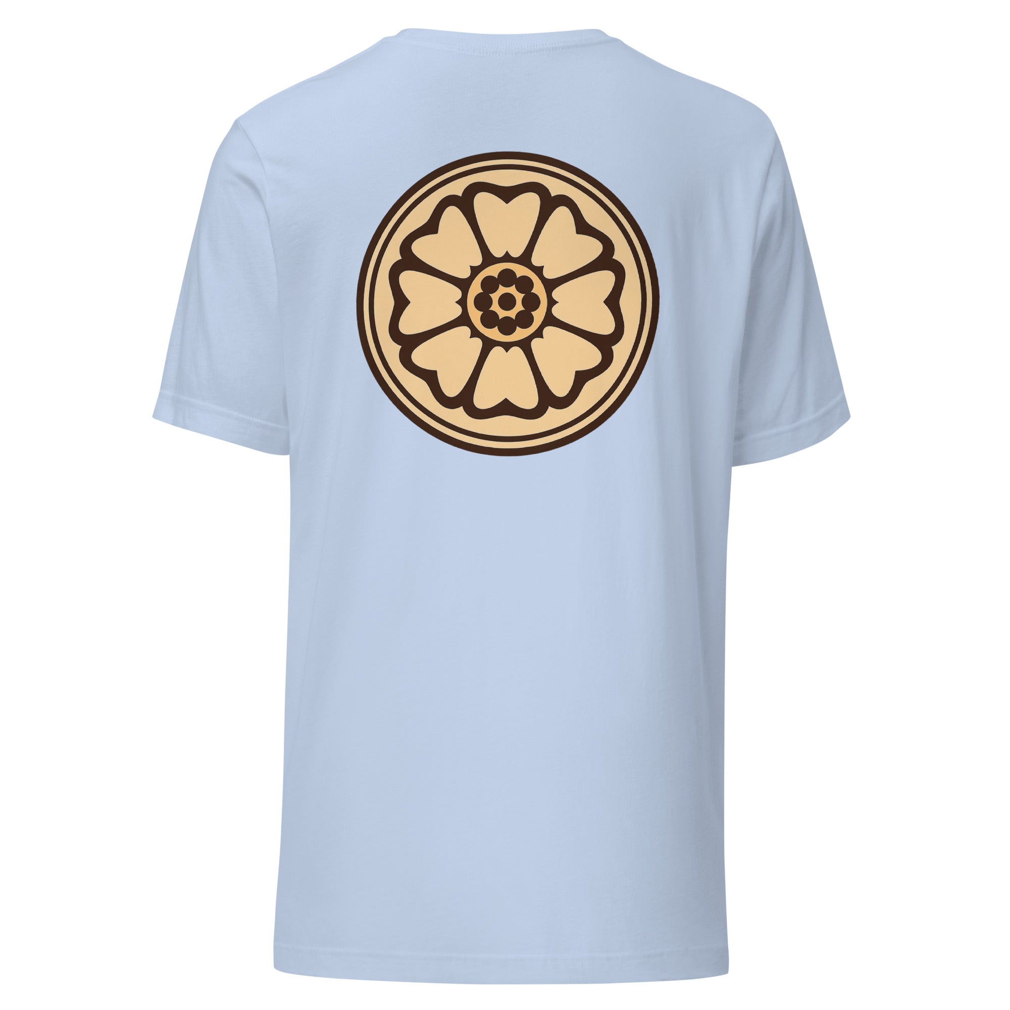 Lotus Shirt in Baby Blue – Rückansicht