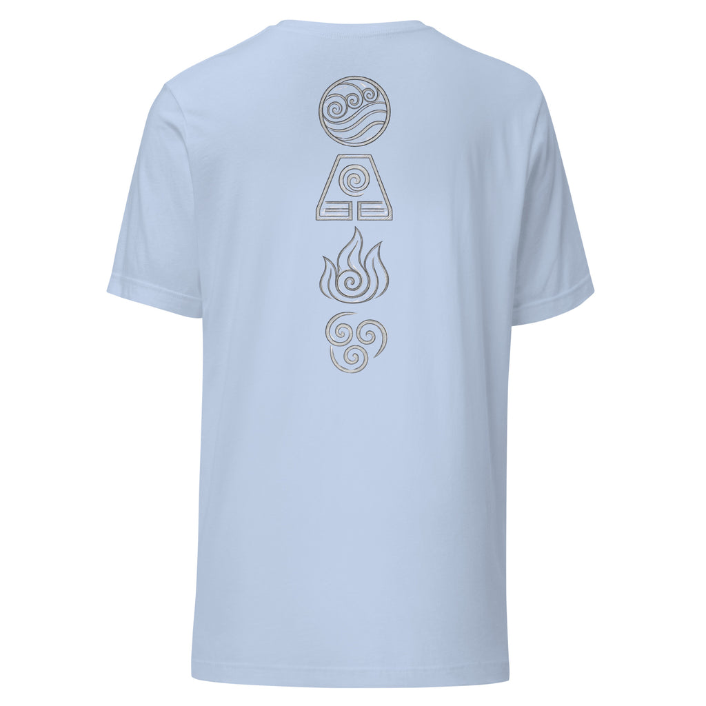 Elements Shirt in Baby Blue – Rückansicht