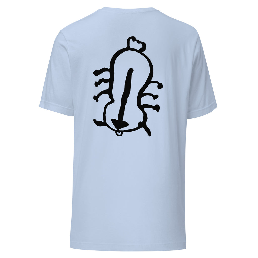 Appa sketch Shirt in Baby Blue – Rückansicht